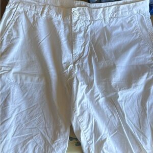 Lacoste Men's Crisp White Flat Front Shorts